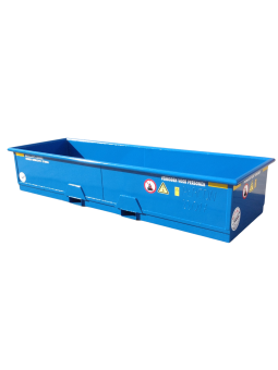 Transportbak 3.5 meter voor heftruck huren | Percon | Gekeurde transportbakken voor veilig transport