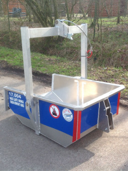 Kipbak - 500 L huren | Percon | Gekeurde kipbakken voor veilig hijswerk
