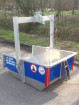 Kipbak - 500 L huren | Percon | Gekeurde kipbakken voor veilig hijswerk