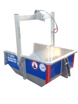 Kipbak - 500 L huren | Percon | Gekeurde kipbakken voor veilig hijswerk