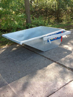 Kipbak - 1000 L huren | Percon | Gekeurde kipbakken voor veilig hijswerk