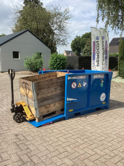 Hijsbak 1.7 meter - met klep huren | Percon | Gekeurde hijsbakken voor veilig hijswerk