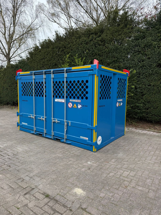 Gesloten Hijsbak 3.5 meter - met deur huren | Percon | Gekeurde hijsbakken voor veilig hijswerk