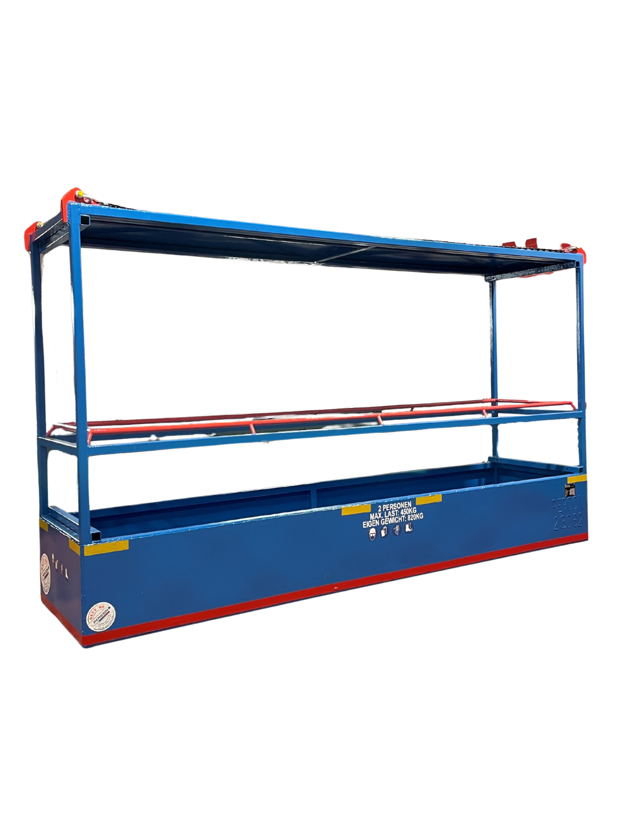 Manbak - 2 personen - 4 meter huren | Percon | Gekeurde manbakken voor veilig hijswerk